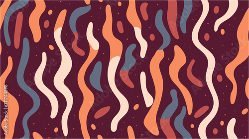 Colorful seamless chevron background pattern. Seamless. Abstract Shapes Modern Background. Retro 70s Abstract background vector illustration. Old teak wood grain pattern.