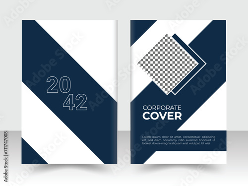 Modern and creative book cover design template.