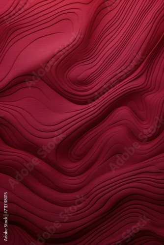 Maroon background with light grey topographic lines