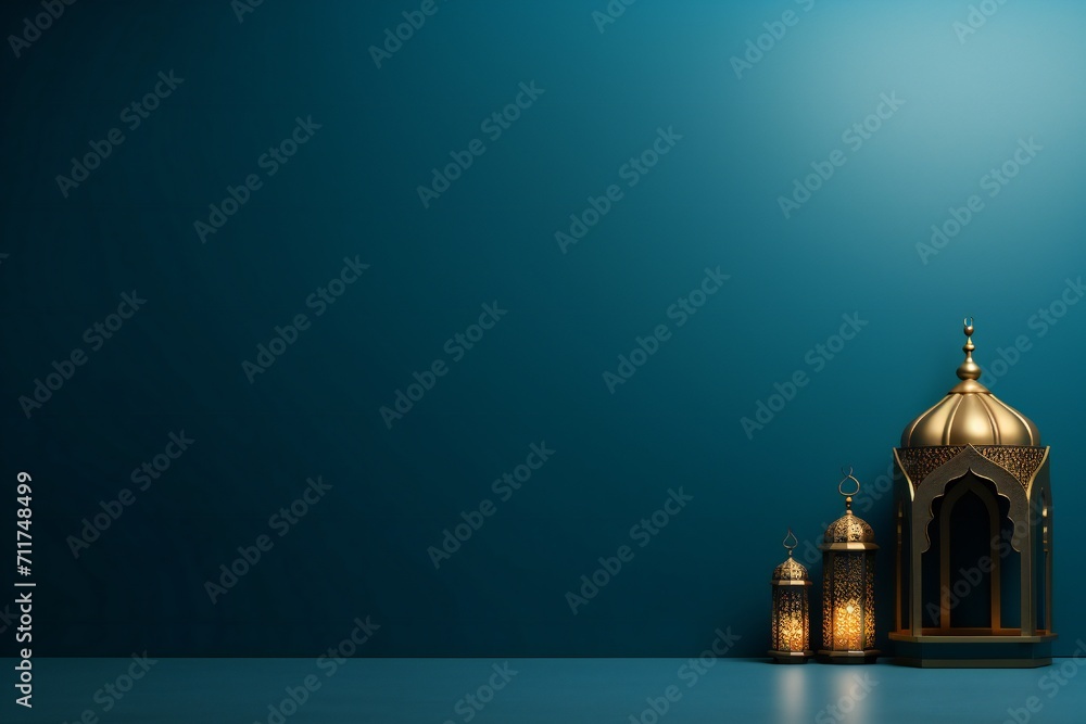 Ramadan celebration background with empty copy space Generative Ai Ramadan celebration background with empty copy space Generative Ai