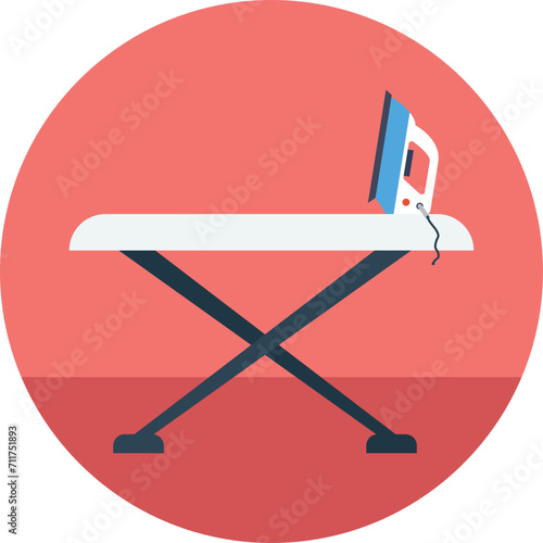 Ironing machine on table. . hotel icon vector png. beach icon png. tourist place vector icon. tourism, vacationist, globetrotting, hostel, visitor, traverse, travel icon png.