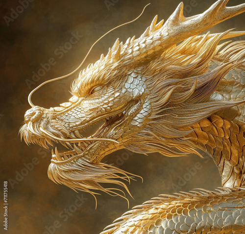 dragons are typical in Chinese New Year photo
