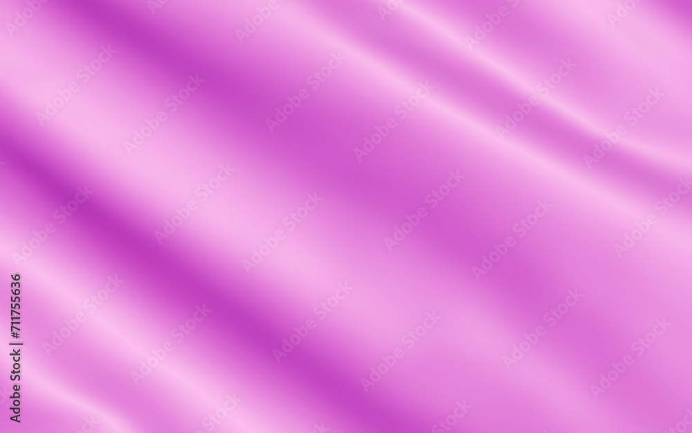 Obraz premium Background or wallpaper, texture of bright pink silk. It's flowing. The flow of soft silk for use as a textured background. 3D Rendering
