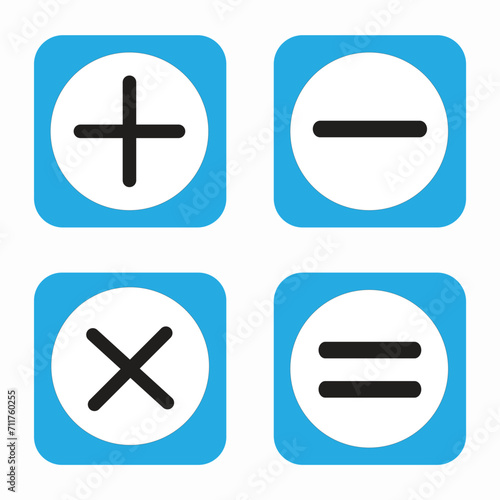 Plus, Minus Icon vector eps