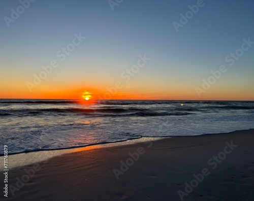 sunset on the beach