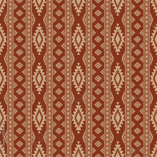 Aztec southwest stripes pattern. Vector aztec Navajo geometric stripes seamless pattern. Ethnic geometric pattern use for fabric, textile, home decoration, elements, upholstery, wrapping, etc.