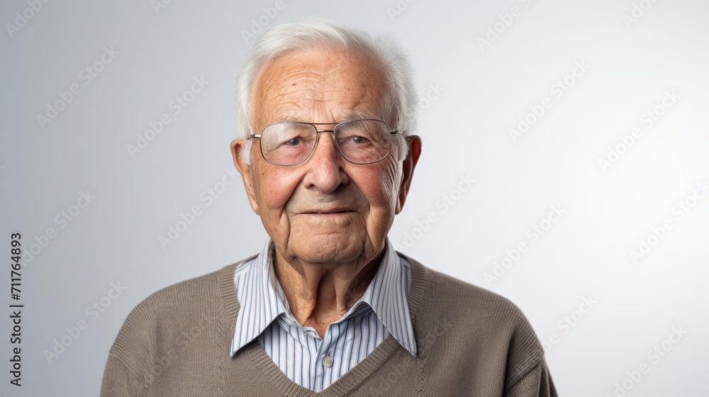 Portrait of a friendly old man with a beard Portrait of a friendly old man with a beard