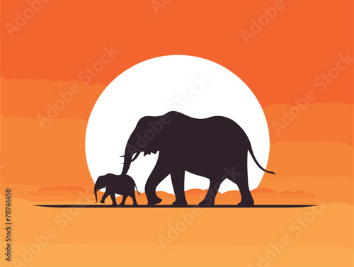 elephants are waking