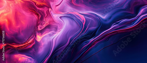 A vibrant and mesmerizing abstract painting, swirling with hues of purple and violet, evoking a sense of wonder and light