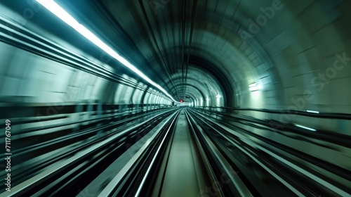 A seamlessly looping HD timelapse clip showing the view from the front of an underground train as it hurtles through tunnels and stations. 