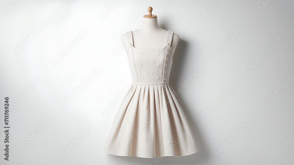 Wedding dress on white background Wedding dress on white background