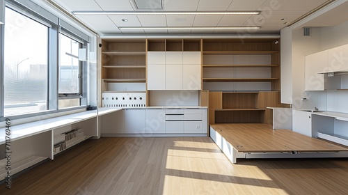 Interior design with modular furniture