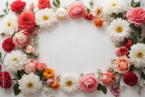 circle shaped wreath of flowers 