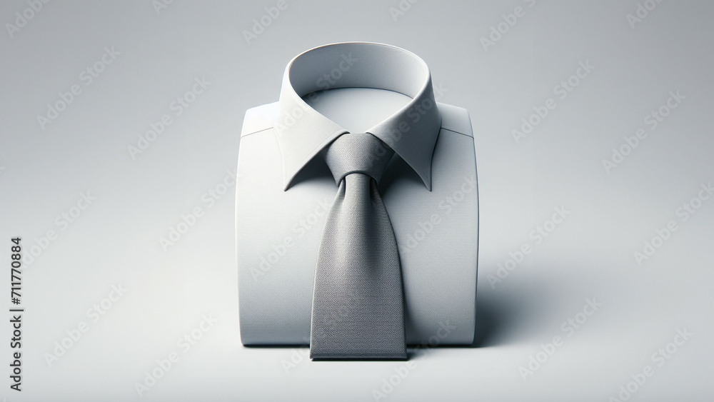 Wonderful white shirt on white background Wonderful white shirt on white background