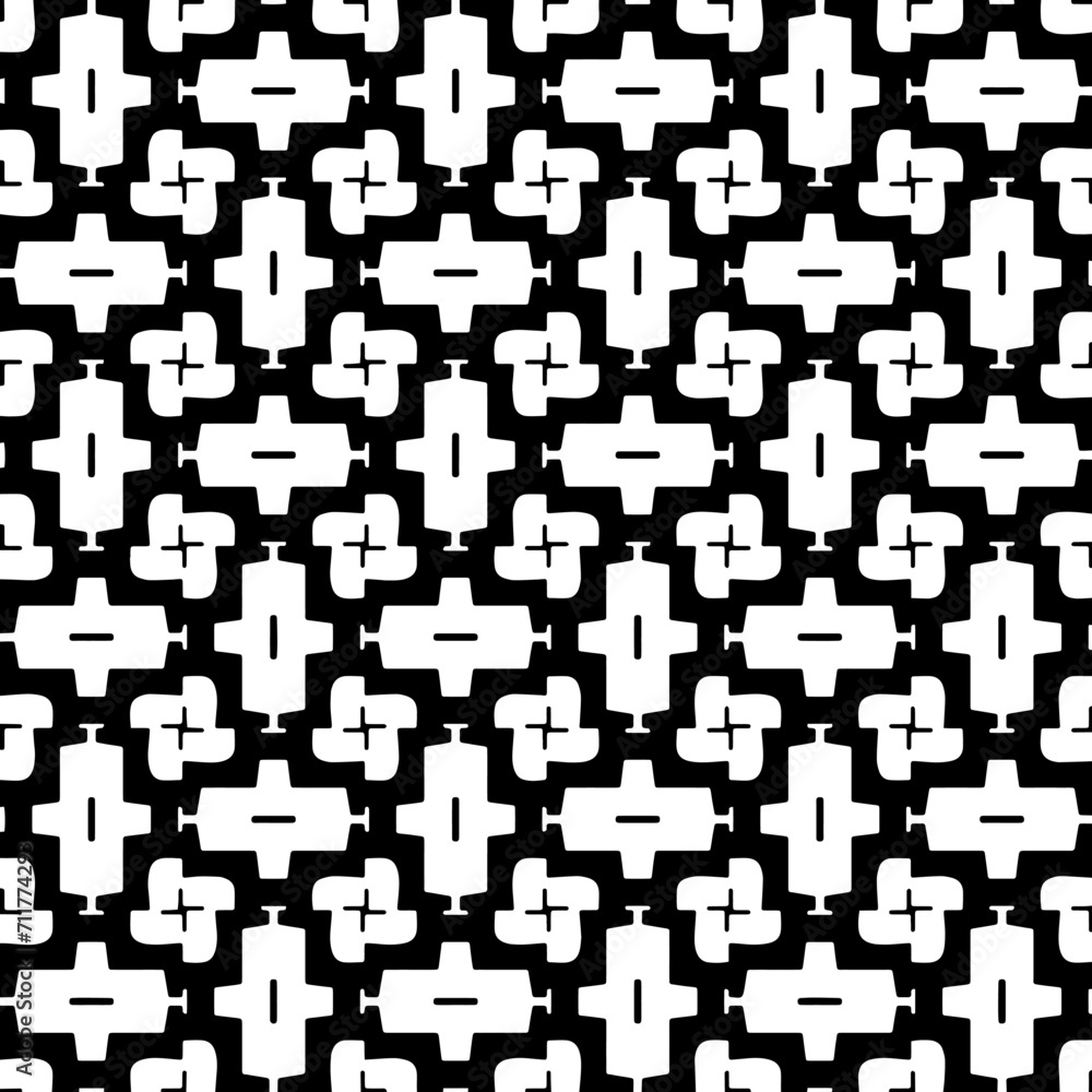 Abstract black figures on a whire background. Seamless texture for fashion, textile design, on wall paper, wrapping paper, fabrics and home decor. Simple repeat pattern. Abstract black figures on a whire background. Seamless texture for fashion, textile design, on wall paper, wrapping paper, fabrics and home decor. Simple repeat pattern.