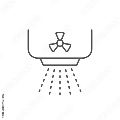 X-ray equipment line outline icon