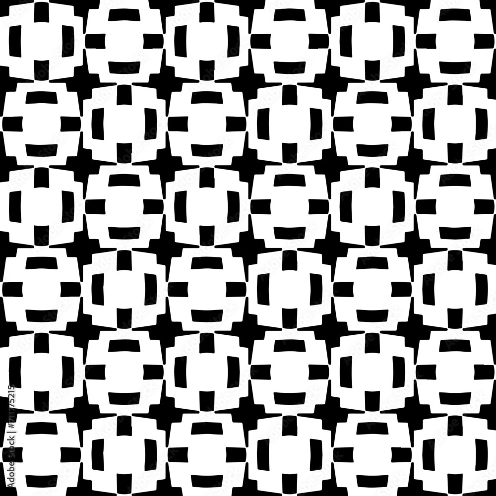 Abstract black figures on a whire background. Seamless texture for fashion, textile design, on wall paper, wrapping paper, fabrics and home decor. Simple repeat pattern. Abstract black figures on a whire background. Seamless texture for fashion, textile design, on wall paper, wrapping paper, fabrics and home decor. Simple repeat pattern.
