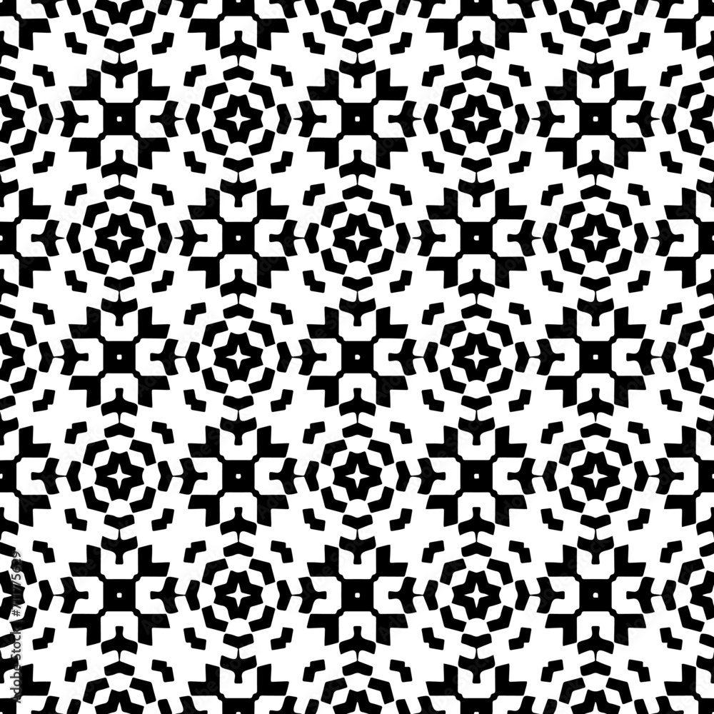 Abstract black figures on a whire background. Seamless texture for fashion, textile design, on wall paper, wrapping paper, fabrics and home decor. Simple repeat pattern. Abstract black figures on a whire background. Seamless texture for fashion, textile design, on wall paper, wrapping paper, fabrics and home decor. Simple repeat pattern.