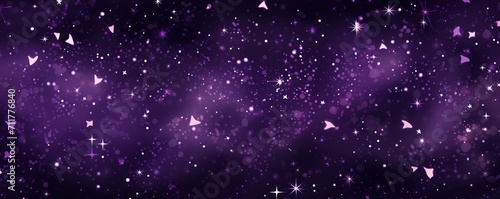 Plum magic starry night. Seamless vector pattern with stars texture marble © Michael