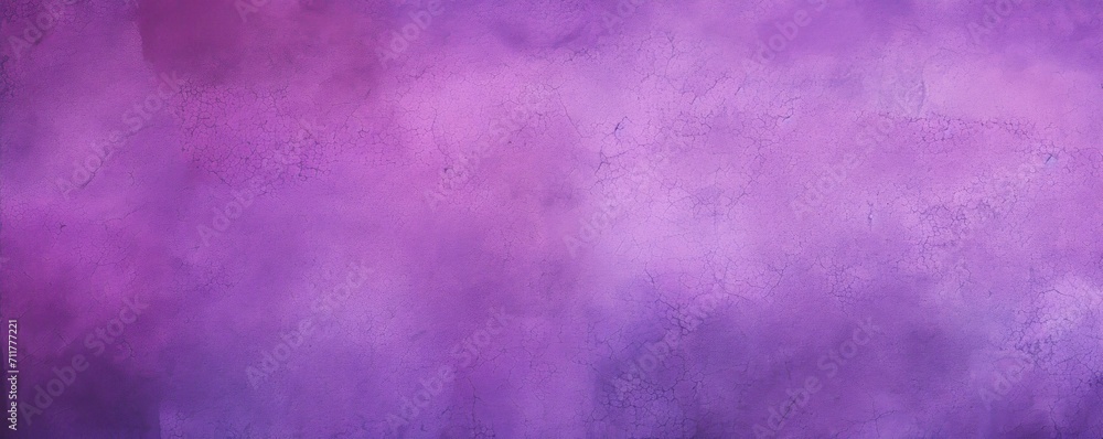 Purple flat clear gradient background with grainy rough matte noise plaster texture