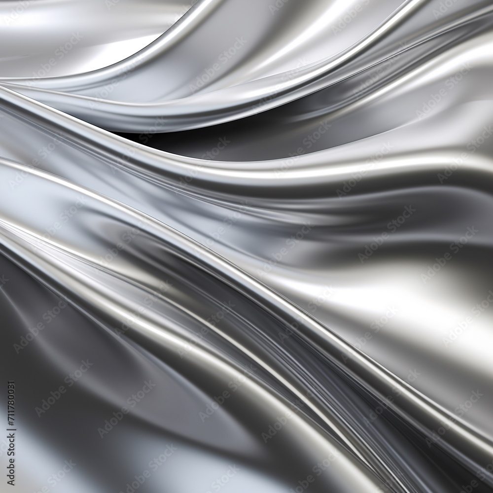 Abstract background of metallic wavy fabric. 3d render illustration.AI. Abstract background of metallic wavy fabric. 3d render illustration.AI.