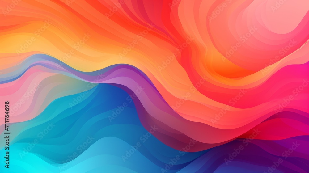 Vibrant abstract background with wavy