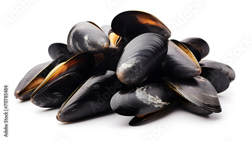 a pile of mussels photo