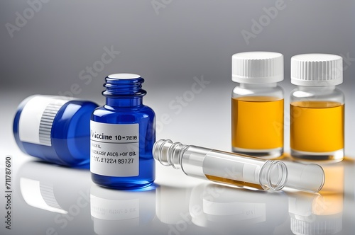 Explore the medical world with a background featuring injection vials. Perfect for healthcare, pharmaceutical, and medical-themed designs.