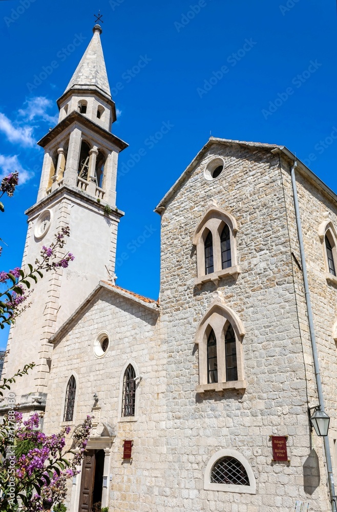 The Church of Sveti Ivan (English: St. John) in the Old Town of Budva, Montenegro