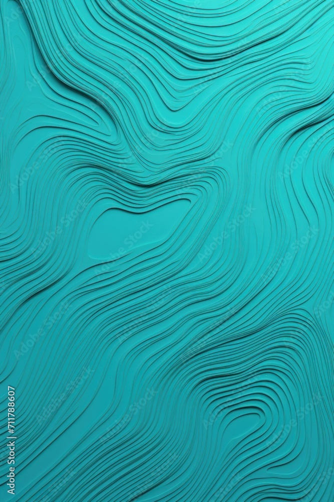 Turquoise background with light grey topographic lines 