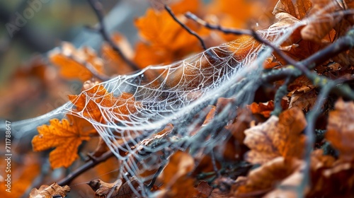 A Macro Shot Capturing the Intricate Web of Nature's Beauty and Complexity - AI Generative