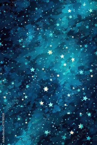 Turquoise magic starry night. © Michael
