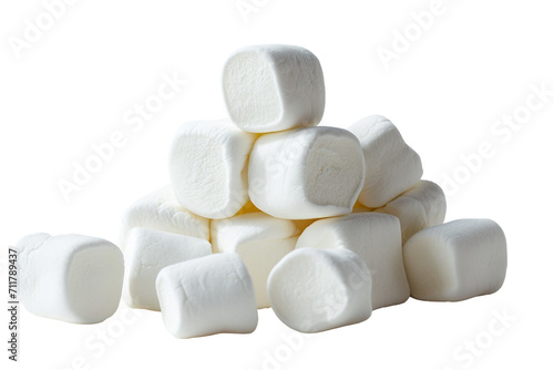 Marshmallows Tower Isolated on a Transparent Background
