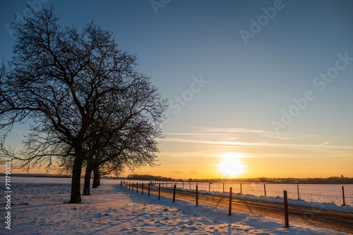Eifelsteig bei Kornelimünster im Winter