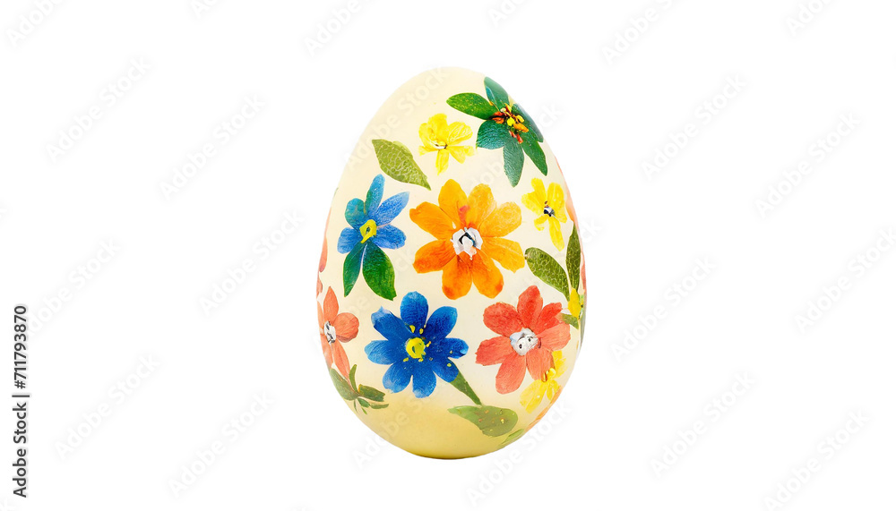 Easter eggs with flowers. Isolated on a transparent background. Easter eggs with flowers. Isolated on a transparent background.