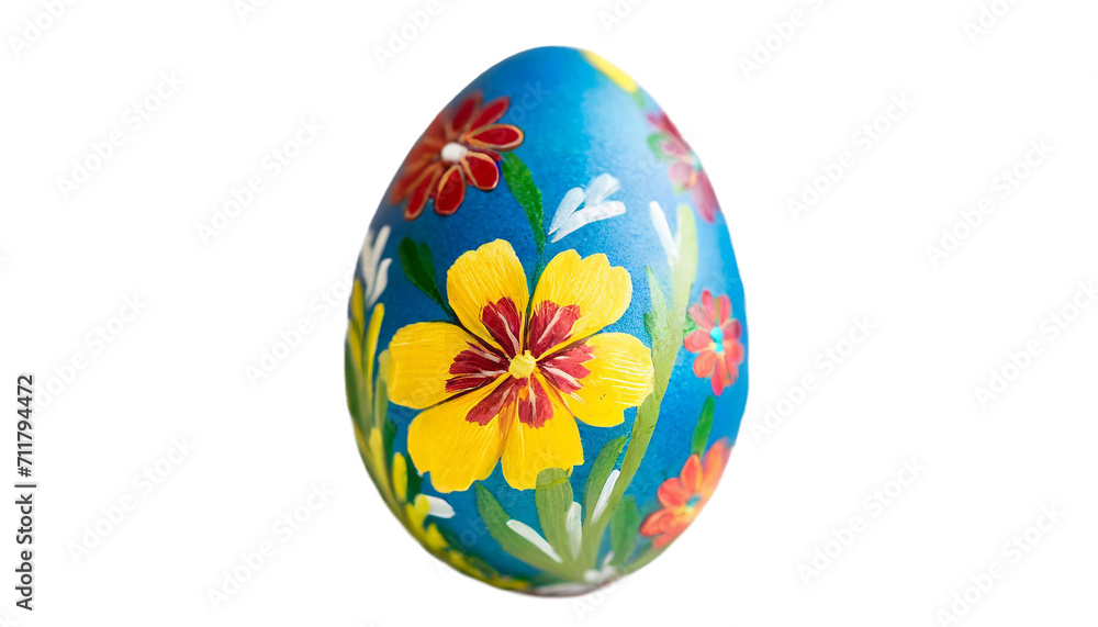 Easter eggs with flowers. Isolated on a transparent background. Easter eggs with flowers. Isolated on a transparent background.