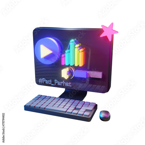laptop with gifts