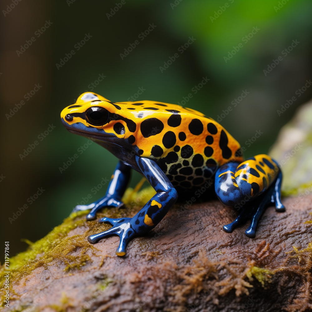 Obraz premium frog on a stone