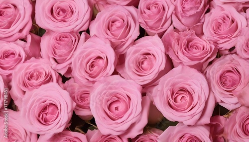Multitude of pink roses texture background 
