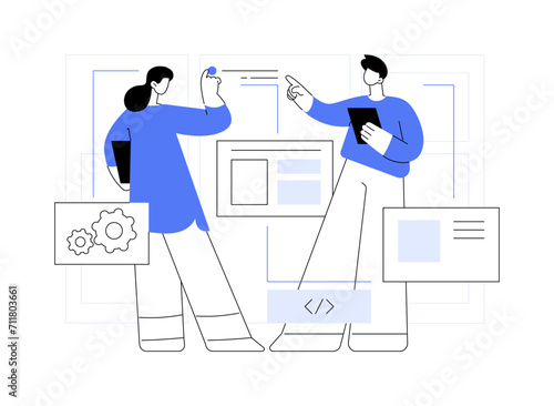 IT Manager isolated cartoon vector illustrations.