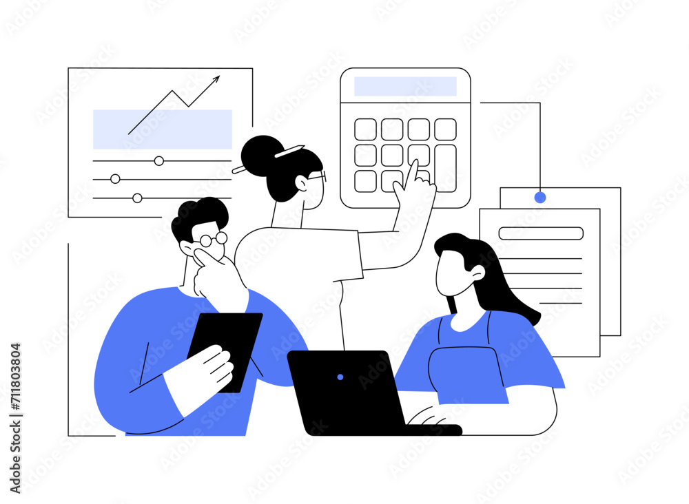 Accounting isolated cartoon vector illustrations. Accounting isolated cartoon vector illustrations.