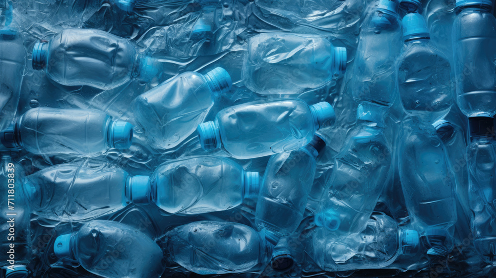 Waste bottles reuse empty water environment pollution plastic trash blue recycle garbage transparent Waste bottles reuse empty water environment pollution plastic trash blue recycle garbage transparent