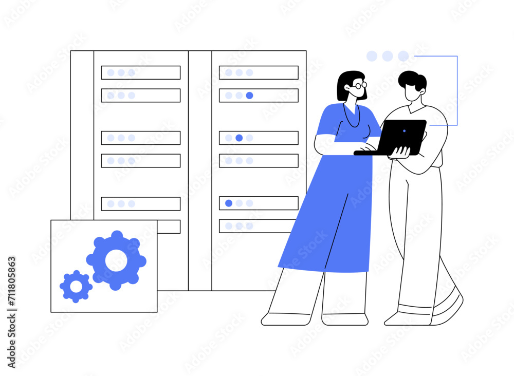 Big data isolated cartoon vector illustrations. Big data isolated cartoon vector illustrations.
