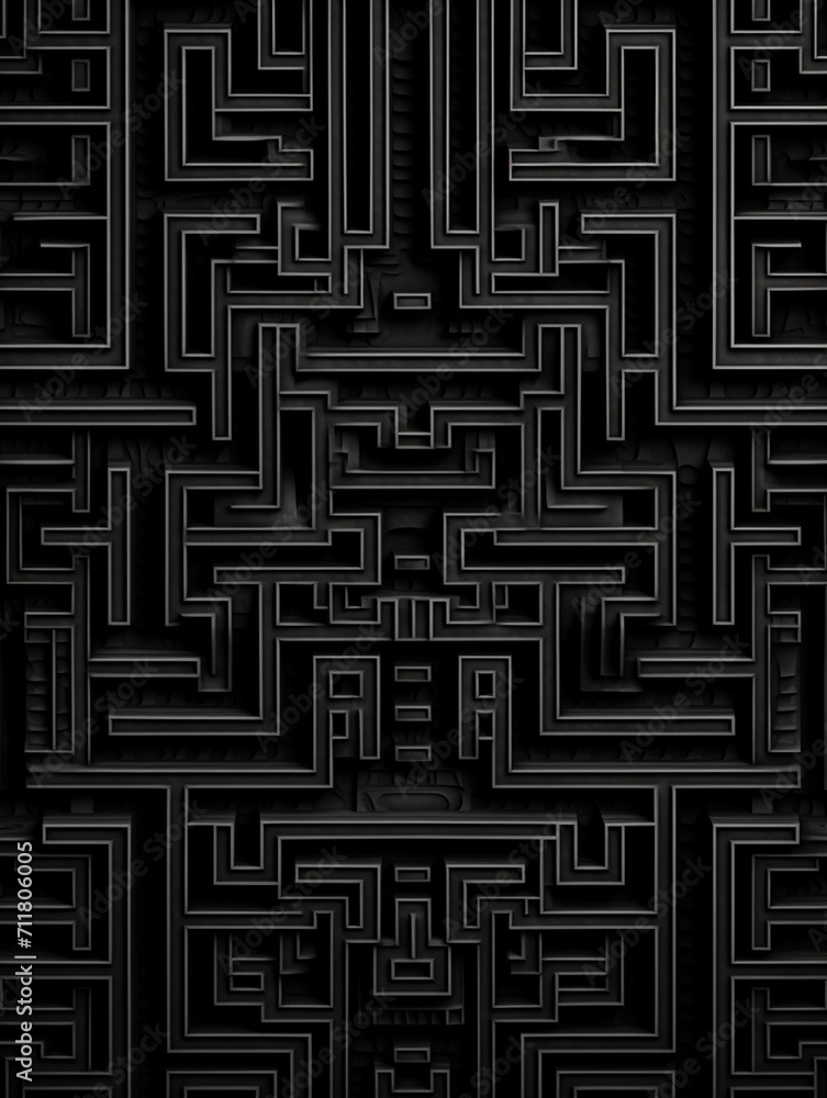 an intricate geometric pattern that forms a three-dimensional labyrinth created with Generative Ai an intricate geometric pattern that forms a three-dimensional labyrinth created with Generative Ai