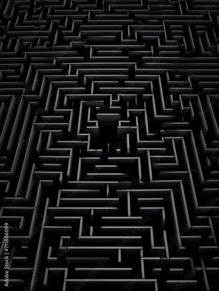 an intricate geometric pattern that forms a three-dimensional labyrinth created with Generative Ai an intricate geometric pattern that forms a three-dimensional labyrinth created with Generative Ai