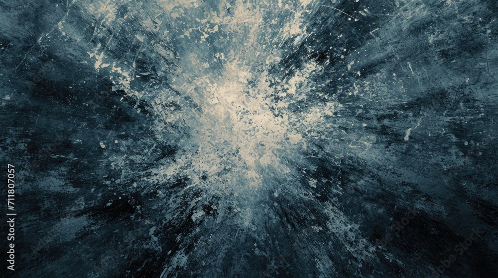 Dark gray background with blue tint of liquid splashes Dark gray background with blue tint of liquid splashes
