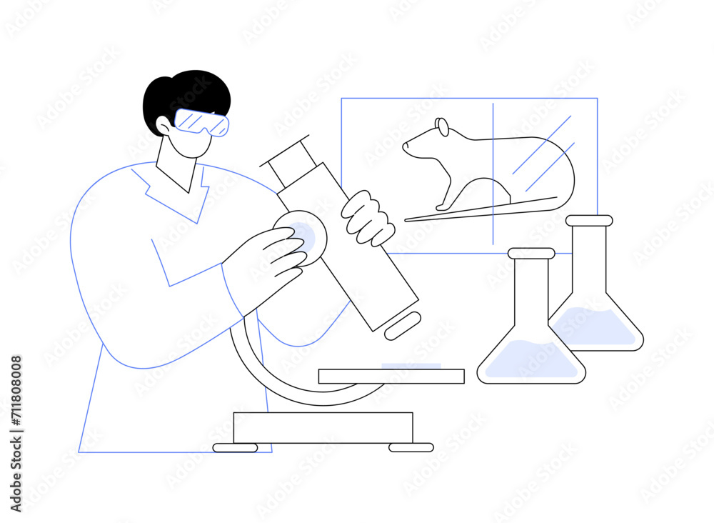 Clinical research isolated cartoon vector illustrations. Clinical research isolated cartoon vector illustrations.