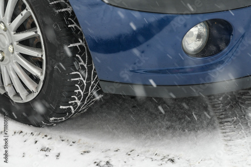 auto voiture circulation intemperie neige Belgique environnement photo
