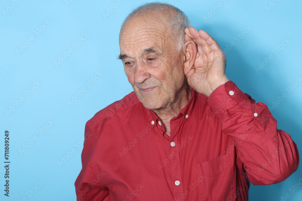 senior man isolated on background senior man isolated on background