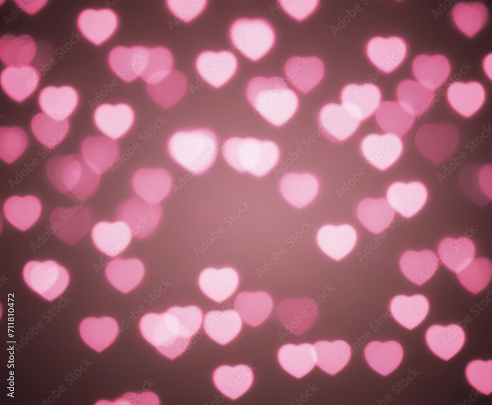Blurred abstract background with bokeh hearts for valentines day. Blurred abstract background with bokeh hearts for valentines day.